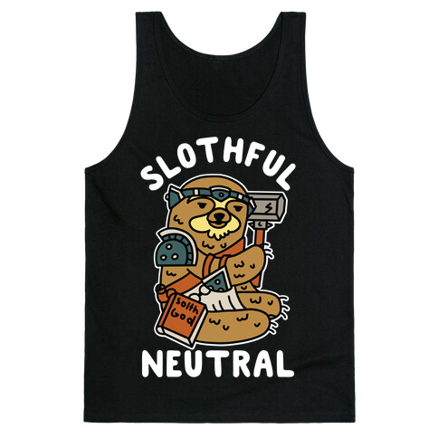 Slothful Neutral Sloth Cleric Tank Top