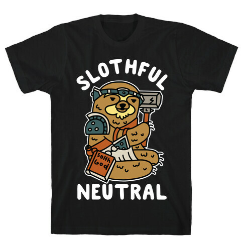 Slothful Neutral Sloth Cleric T-Shirt