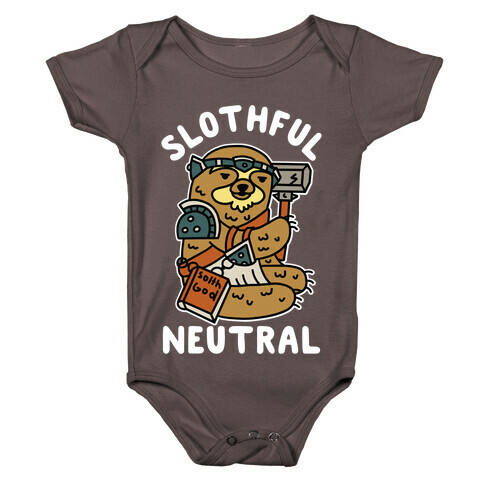 Slothful Neutral Sloth Cleric Baby One-Piece