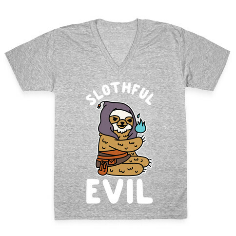 Slothful Evil V-Neck Tee Shirt