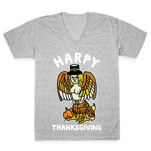 Harpy Thanksgiving V-Neck Tee Shirt
