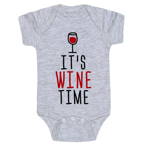 It's Wine Time Baby One-Piece