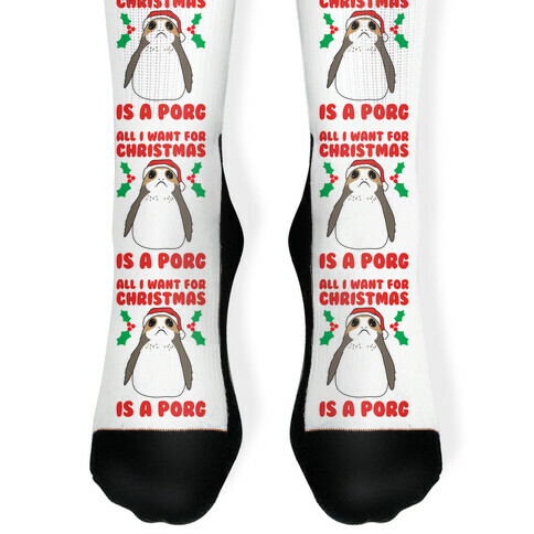 All I Want For Christmas Is A Porg Sock
