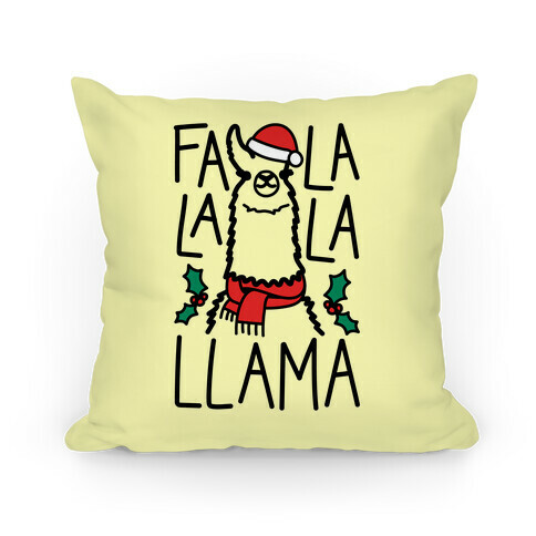 Falalala Llama Pillow