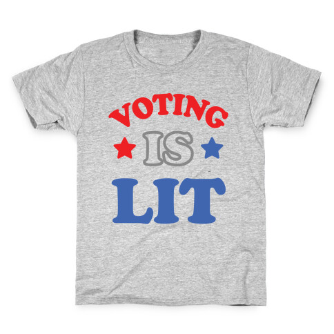 Voting Is Lit Kids T-Shirt