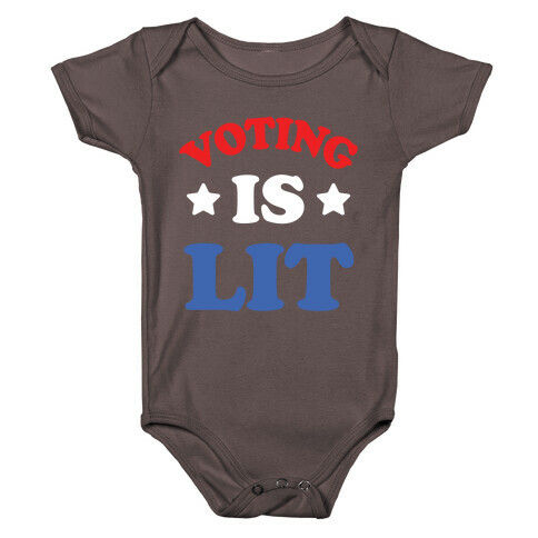 Voting Is Lit Baby One-Piece