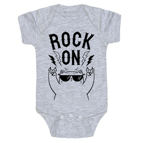 Rock On Cat Baby One-Piece