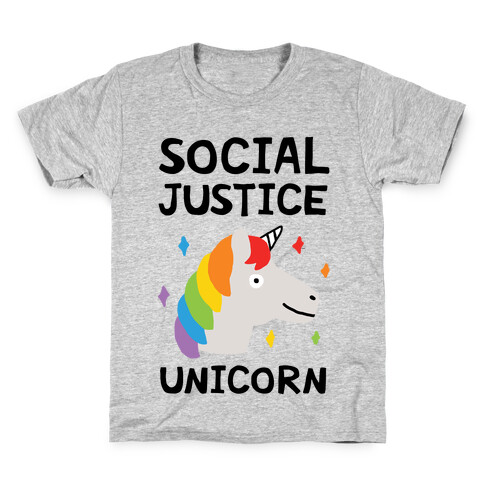 Social Justice Unicorn Kids T-Shirt
