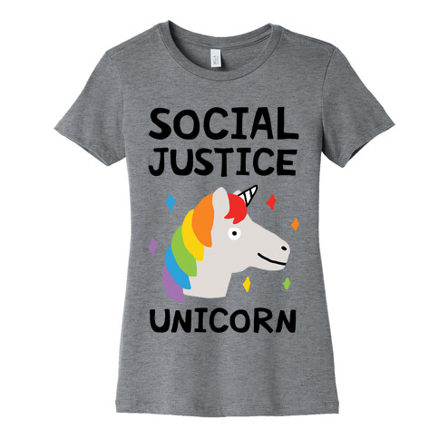 Social Justice Unicorn Womens T-Shirt