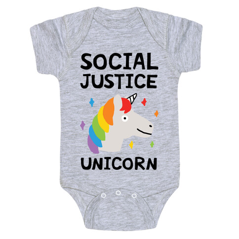 Social Justice Unicorn Baby One-Piece