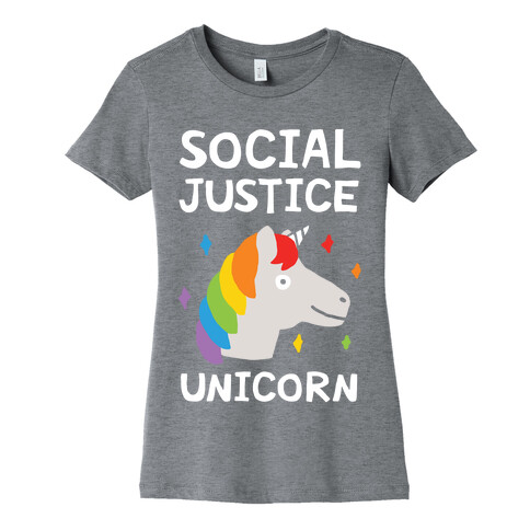 Social Justice Unicorn Womens T-Shirt