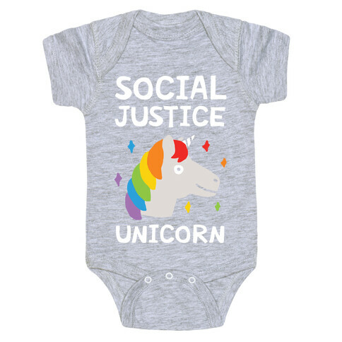 Social Justice Unicorn Baby One-Piece