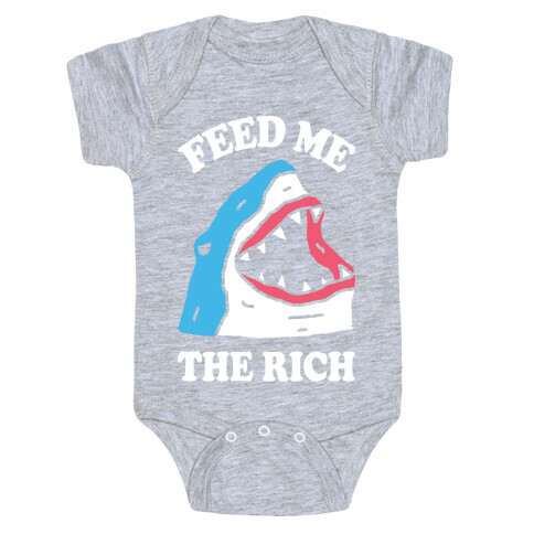 Feed Me The Rich Shark Baby One-Piece