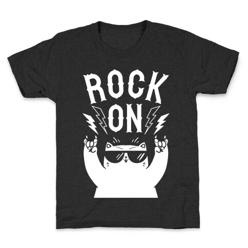 Rock On Cat Kids T-Shirt