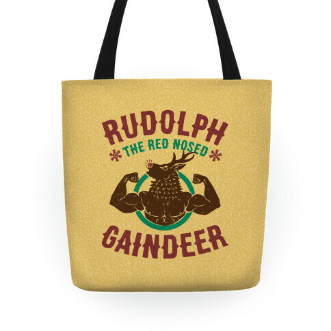 Rudolph The Red Nosed Gaindeer Tote