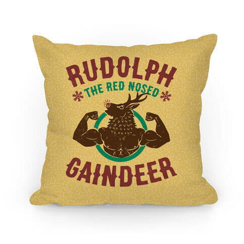 Rudolph The Red Nosed Gaindeer Pillow
