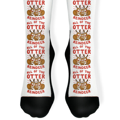 All of The Otter Reindeer Sock