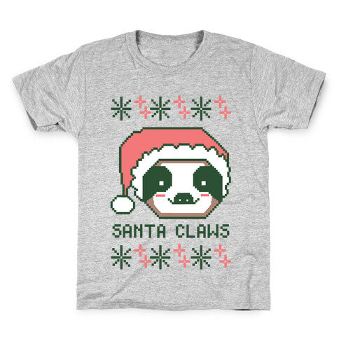 Santa Claws - Sloth Kids T-Shirt