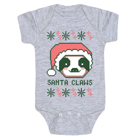 Santa Claws - Sloth Baby One-Piece