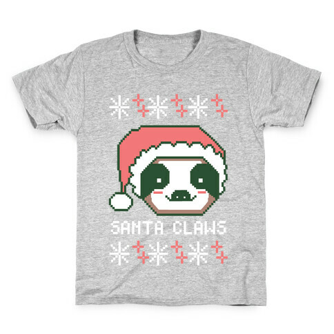 Santa Claws - Sloth Kids T-Shirt