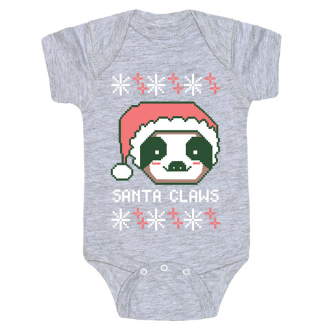 Santa Claws - Sloth Baby One-Piece