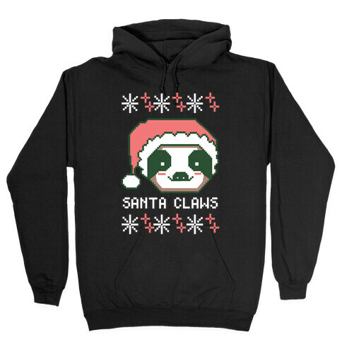 Santa Claws - Sloth Hooded Sweatshirt