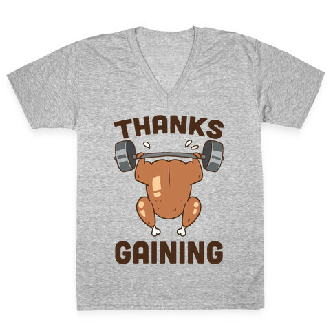 Thanksgaining V-Neck Tee Shirt