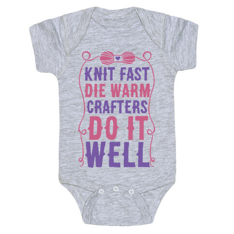 Knit Fast, Die Warm Baby One-Piece