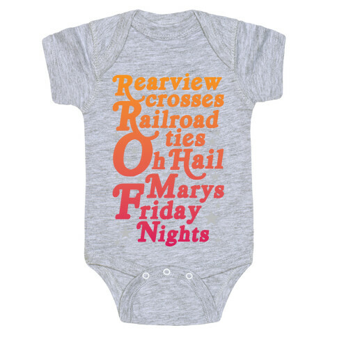 Rearview Crosses Baby One-Piece