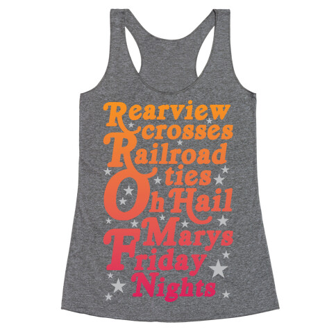 Rearview Crosses Racerback Tank Top