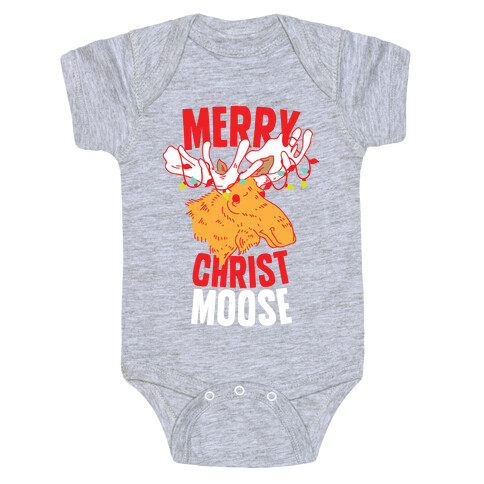 Merry Christ-Moose Baby One-Piece