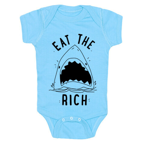 Eat the Rich Shark Baby One-Piece