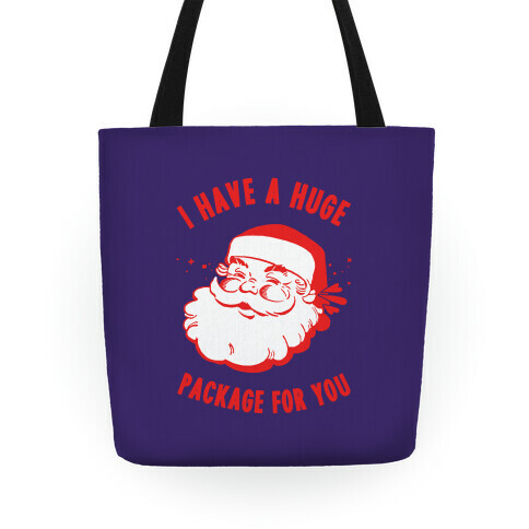 I Have A Huge Package For You Santa Tote