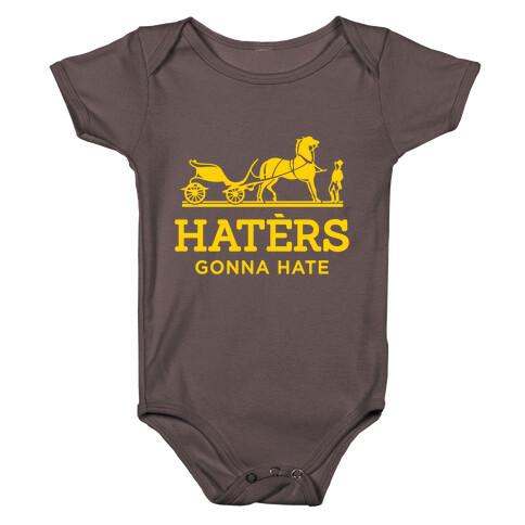 Haters Gonna Hate (Gold Hermes Parody) Baby One-Piece