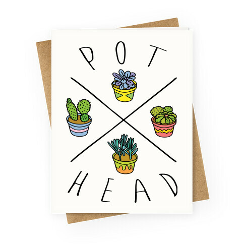Pot head Greeting Card