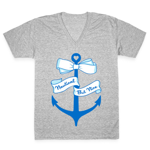 Nautical But Nice V-Neck Tee Shirt