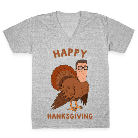 Happy Hanksgiving V-Neck Tee Shirt