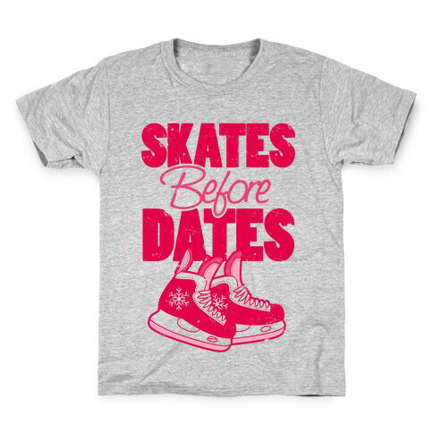 Skates Before Dates Kids T-Shirt