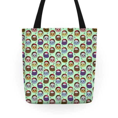 Cute Santa Owl Pattern Tote