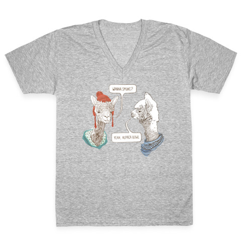 Alpaca Bowl V-Neck Tee Shirt