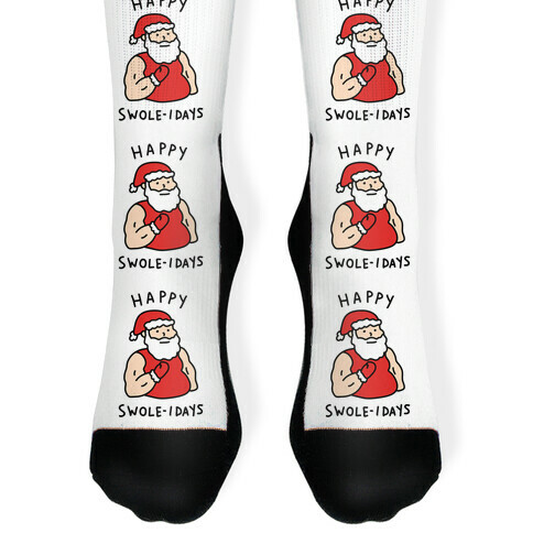 Happy Swole-idays Christmas Sock