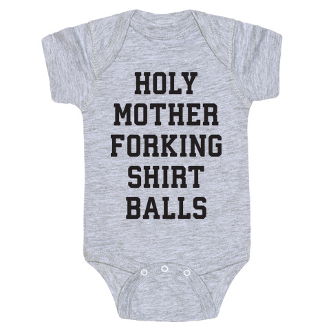 Holy Mother Forking Shirt Balls Baby One-Piece