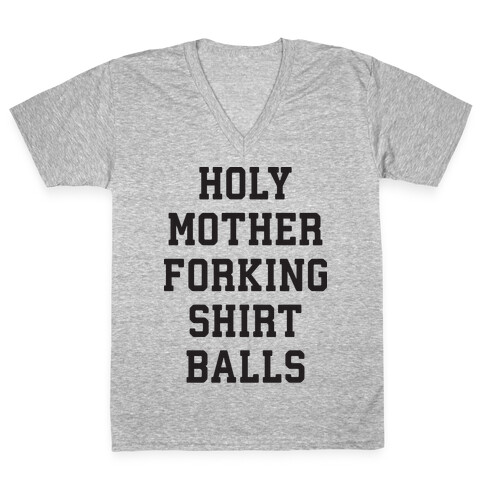 Holy Mother Forking Shirt Balls V-Neck Tee Shirt