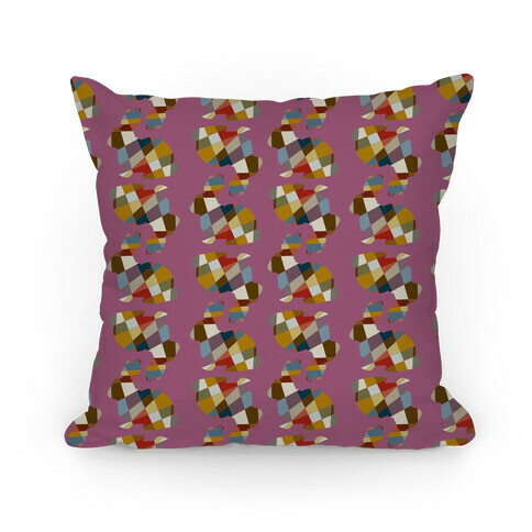 Mosaic Pattern Bunny Pillow