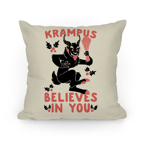 Krampus Believes in You Pillow
