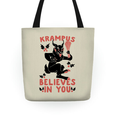 Krampus Believes in You Tote