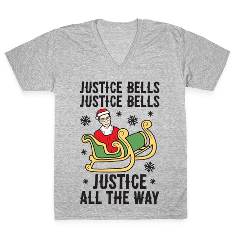 Justice Bells RBG V-Neck Tee Shirt
