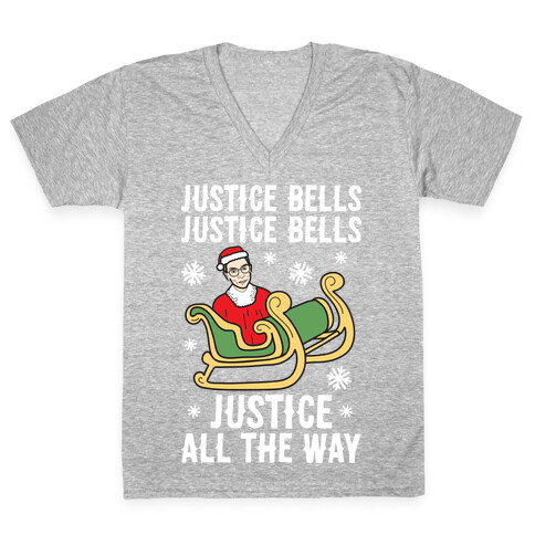 Justice Bells RBG V-Neck Tee Shirt