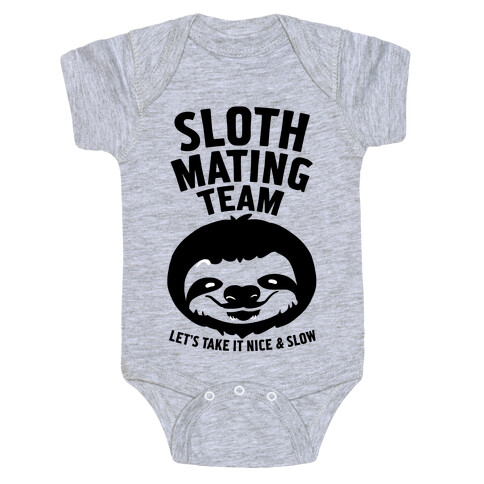 Sloth Mating Team Baby One-Piece