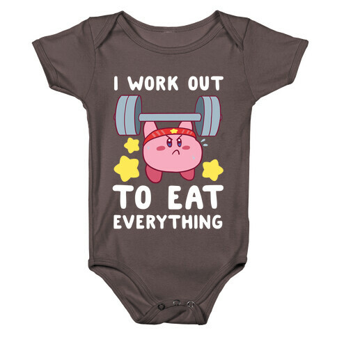 I Work Out to Eat Everything (Kirby) Baby One-Piece